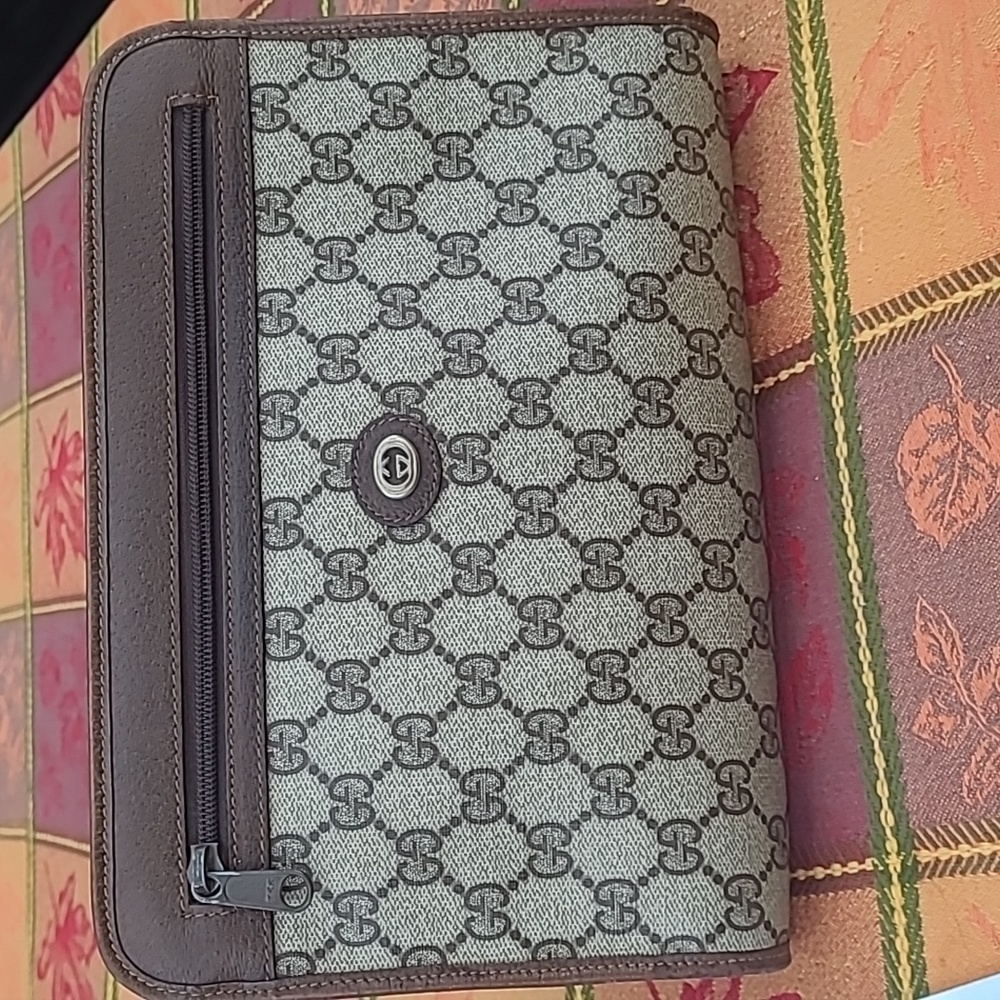 Authentic Gucci Vintage Monogram Clutch Bag
